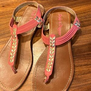 Mercie Sandals - Pink & Pepper - Size 9